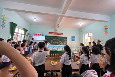 Lễ chào cờ trang nghiêm trong Đại hội chi đội 5C