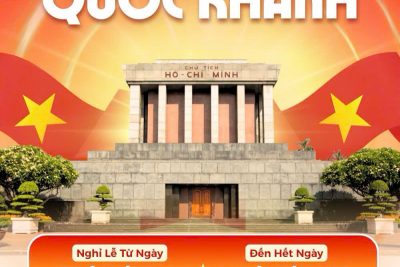 Trường Tiểu học Trần Hưng Đạo thông báo lịch nghỉ lễ Quốc khánh 2/9/2025