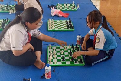 Một góc nhỏ trong hội thao  ” Mừng Đảng- Mừng Xuân “của học sinh lớp 4